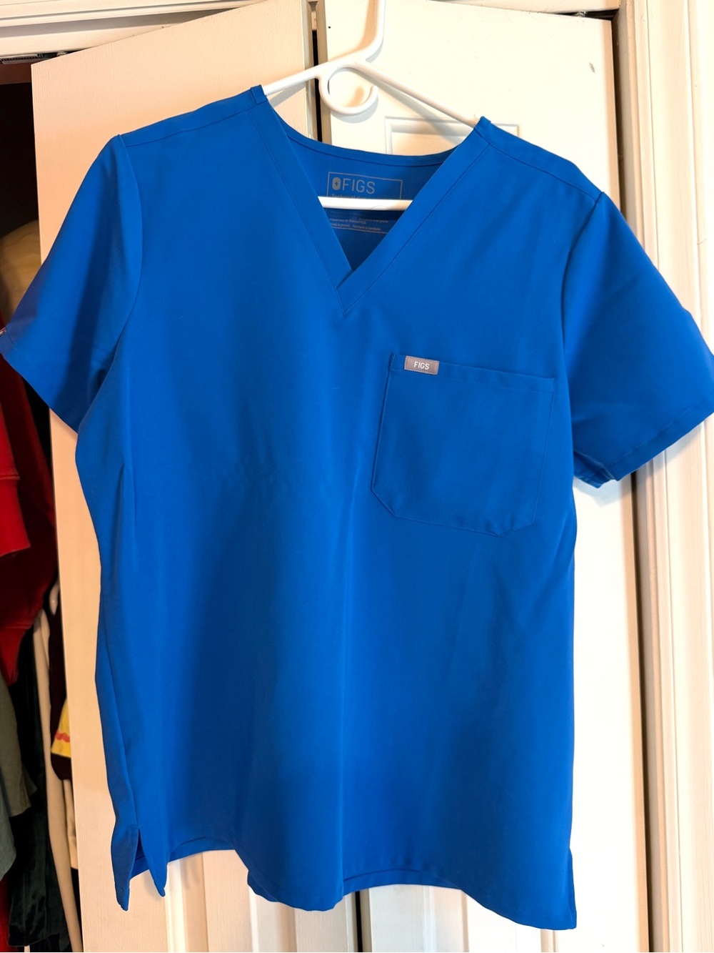Figs Women’s Royal Blue Catarina One-Pocket Scrub Top